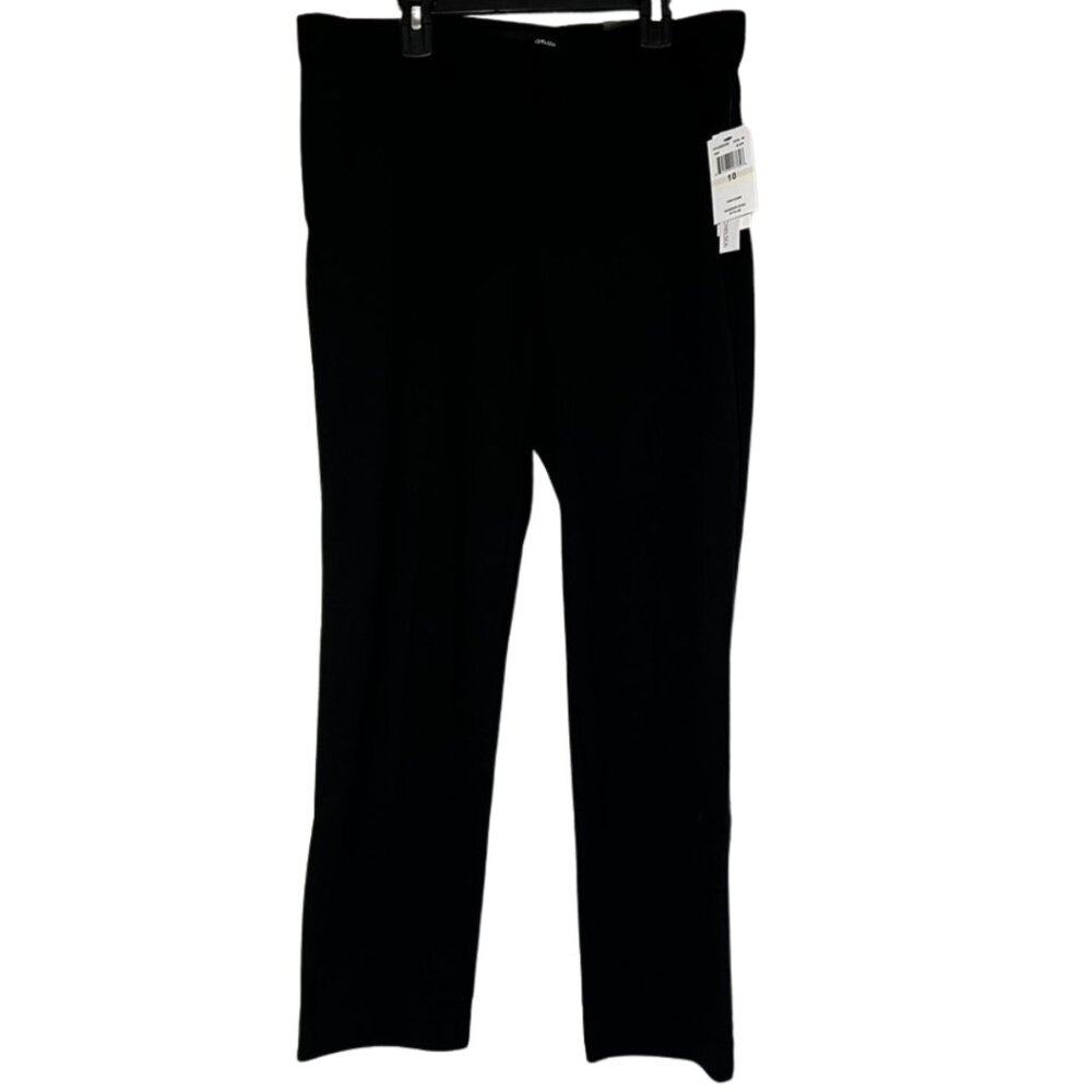 NWT Amanda + Chelsea Womens Black Comfort Mid Rise Stretch Size 10